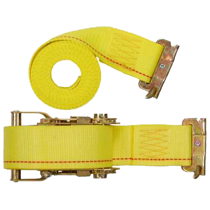 Ratchet Straps w/ Spring E-Fittings, 2 in. x 12 ft., Yellow ...