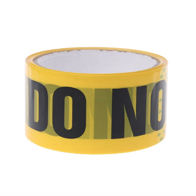 82' Do Not Enter Barricade Tape Warehouse Safety Warning Yellow 1 Roll 